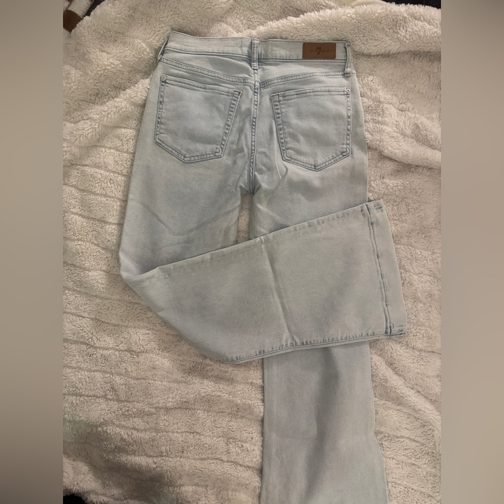 Light Blue Women's Flared Wide Leg Jeans